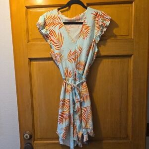 Cupshe Tropical Print Romper Size Medium